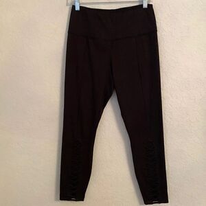 Yoga Lucius Black Large Pants With Lacing Down The Legs Size L